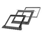 139x118 cm VELUX Pro+ EDWS FMK06 2000 Tile Flashing with Insulation | Grey Aluminium Finish.