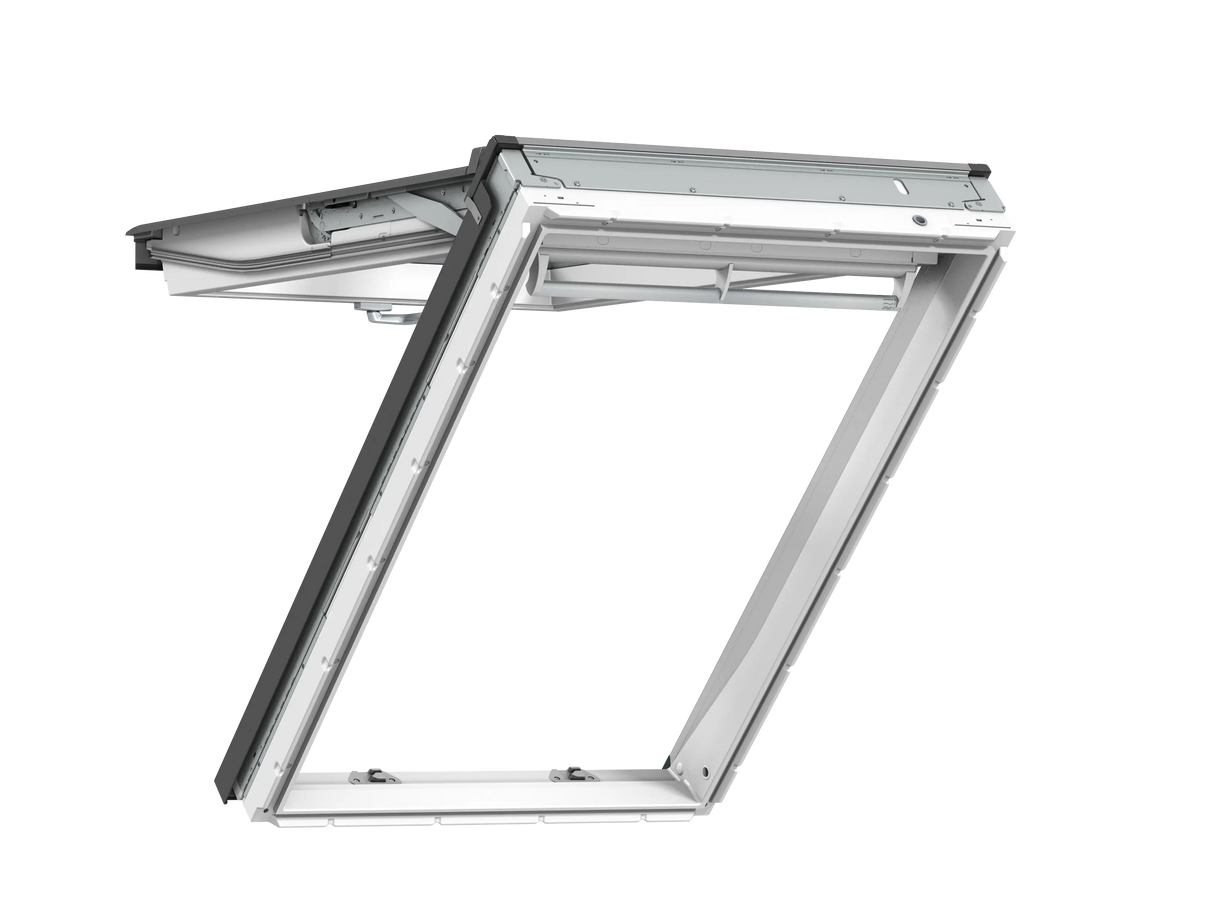 55x98 cm VELUX GPU CK04 0070 Finestra per tetti ad anta manuale | Poliuretano bianco senza manutenzione | Triplo vetro.