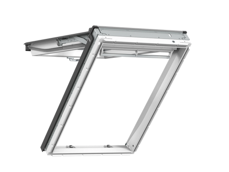 114x160 cm VELUX GPU SK10 0068 Finestra ad anta superiore manuale | Poliuretano bianco senza manutenzione | Triplo vetro.