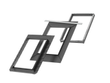 66x118 cm VELUX Pro+ EDL FK06 2300 Scossalina in ardesia con isolamento | finitura zinco