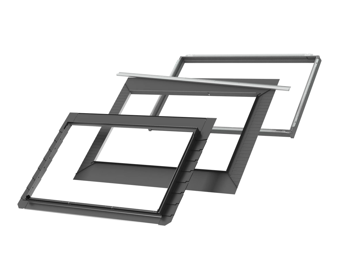 188x118 cm VELUX Pro+ EDLS FFKF06 2100 Scossalina in ardesia con isolamento | finitura rame