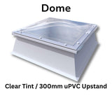 450 x 450 mm Polycarbonate Fixed Dome Rooflight by Mardome Trade.