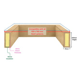 750 x 750 mm Insulated Upstand for Roof Lantern.