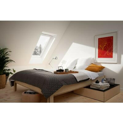 78x140 cm Finestra per tetti a bilico manuale VELUX GGU MK08 0170 | Poliuretano bianco senza manutenzione | Doppio vetro.