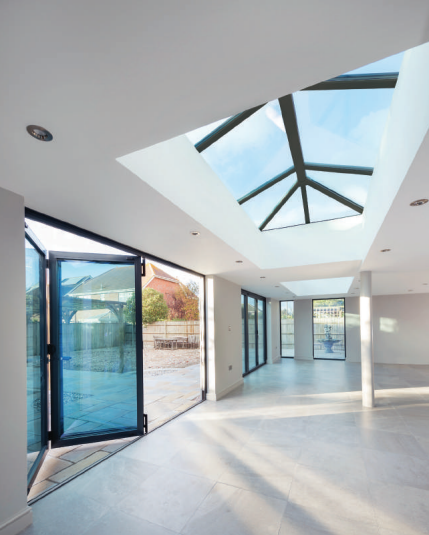 1000 x 2500 mm Stratus Aluminium Roof Lantern Style 7 (Traditional).