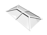 1000 x 2500 mm Stratus Aluminium Roof Lantern Style 2 (Traditional).