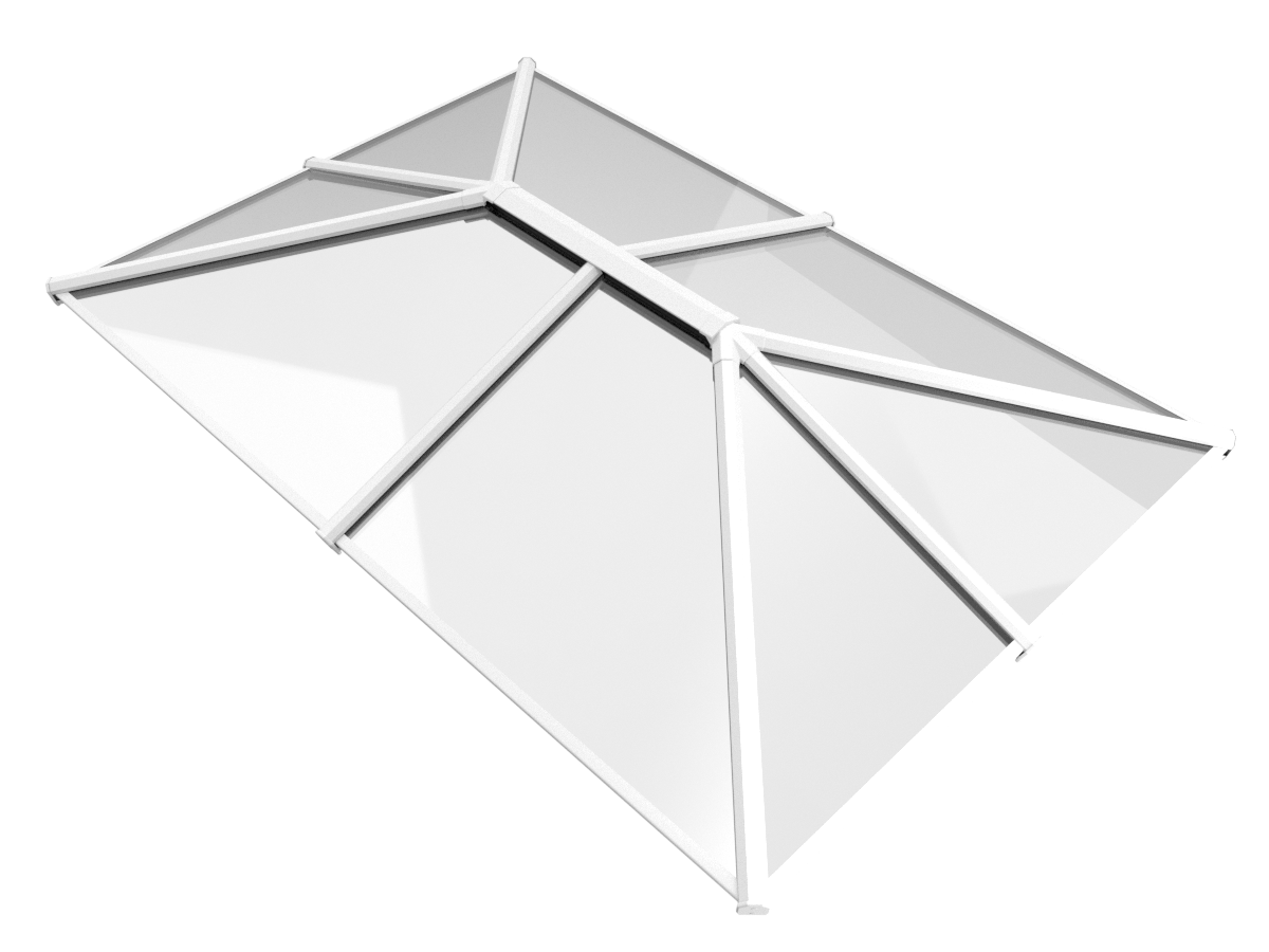 1750 x 2250 mm Stratus Aluminium Roof Lantern Style 4 (Traditional).
