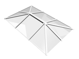 2000 x 3000 mm Stratus Aluminium Roof Lantern Style 5 (Traditional).